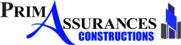 Déclinaison du logo de Primassurances Logo Primassurances Construction La Réunion