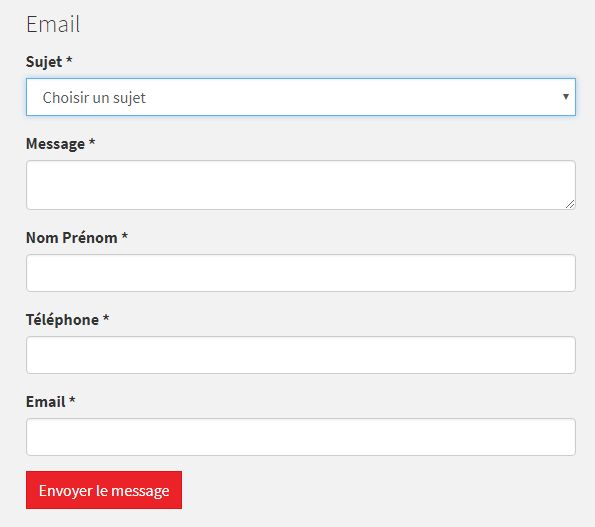 Un formulaire de contact pour un prestataire professionnel Formulaire de contact simple et responsive